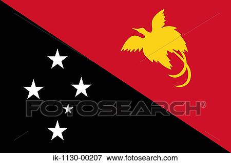 Papua New Guinea National Flag View Large Photo Image Stock Photo - Papua New Guinea National Flag. Fotosearch