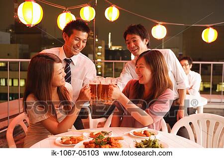 People Enjoying Beer and Snacks View Large Photo Image Stock Image - People Enjoying Beer and Snacks. Fotosearch