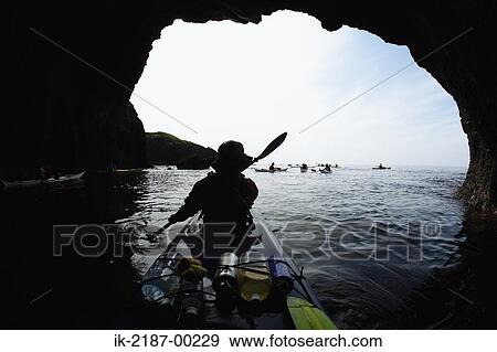 Person Boating on Kayak, Hokkaido, Japan View Large Photo Image Stock Photo - Person Boating on Kayak, Hokkaido, Japan . Fotosearch