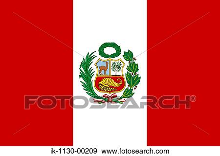 Peru National Flag View Large Photo Image Stock Photo - Peru National Flag. Fotosearch
