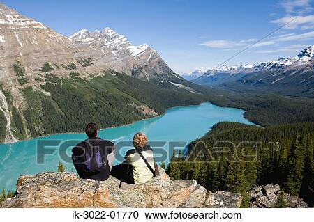 Peyto Lake in the Canadian Rockies View Large Photo Image Stock Image - Peyto Lake in the Canadian Rockies. Fotosearch