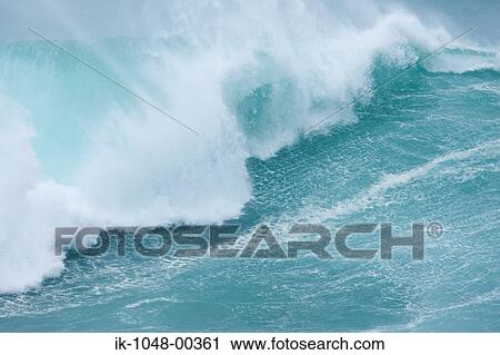 Powerful crashing waves of sea View Large Photo Image Stock Image - Powerful crashing waves of sea. Fotosearch