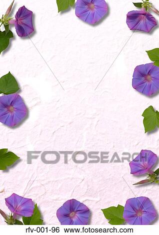 Purple Flower Motif Paper View Large Photo Image Stock Photograph - Purple Flower Motif Paper. Fotosearch