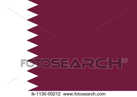 Stock Image - Qatar National Flag. Fotosearch