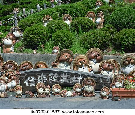 Raccoon Dog Dolls in Shiga Prefecture, Japan View Large Photo Image Stock Photo - Raccoon Dog Dolls in Shiga Prefecture, Japan. Fotosearch