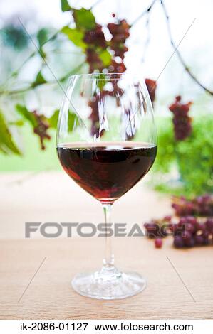 Stock Photo - Red Wineglass. Fotosearch