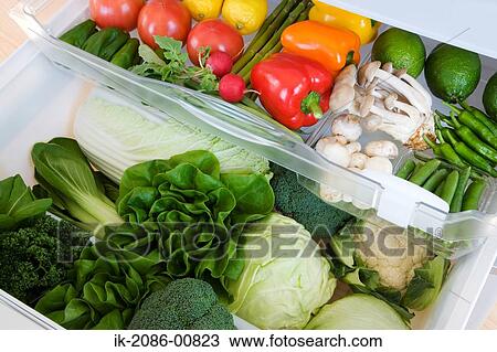 Refrigerator Filled with Fresh Vegetables View Large Photo Image Stock Image - Refrigerator Filled with Fresh Vegetables. Fotosearch