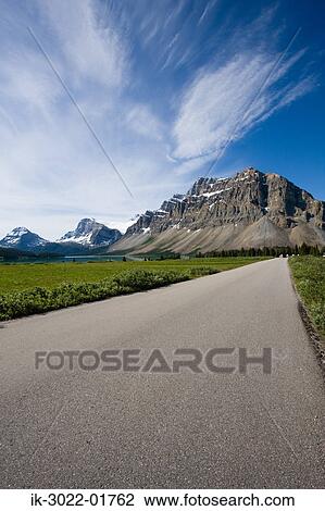 Road Approaching Snow –Covered Mountains View Large Photo Image Stock Image - Road Approaching Snow –Covered Mountains. Fotosearch