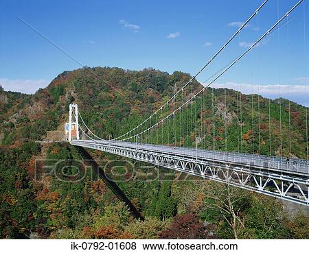 Ryujin Bridge Crossing at Ibaraki Prefecture, Japan View Large Photo Image Stock Photo - Ryujin Bridge Crossing at Ibaraki Prefecture, Japan. Fotosearch