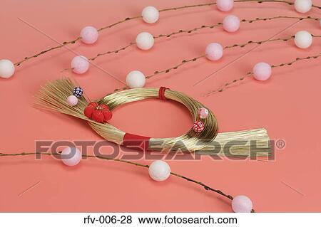 Stock Photo - Sacred Straw Festoon. Fotosearch