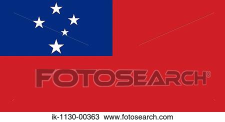 Samoa National Flag View Large Photo Image Stock Image - Samoa National Flag. Fotosearch