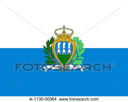 Picture - San Marino National Flag. Fotosearch