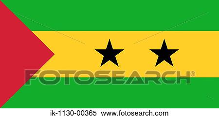 Stock Photography - Sao Tome and Principe National Flag. Fotosearch
