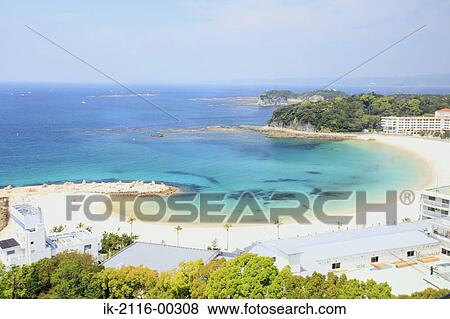 Stock Photo - Scenic View of Beach in Shirahama, Japan . Fotosearch