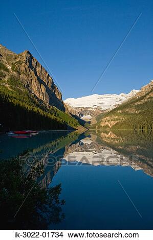 Scenic View of Lake Louise in Banff, Alberta, Canada View Large Photo Image Picture - Scenic View of Lake Louise in Banff, Alberta, Canada. Fotosearch