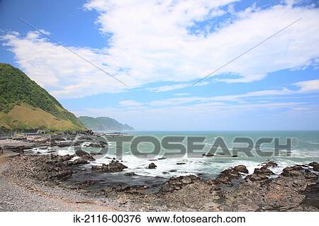 Scenic View of Seashore View Large Photo Image Stock Photograph - Scenic View of Seashore. Fotosearch