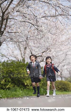 Schoolmate going to school View Large Photo Image Stock Image - Schoolmate going to school. Fotosearch