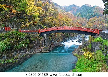 Shinkyo Bridge at Nikko, Tochigi Prefecture, Japan View Large Photo Image Stock Photo - Shinkyo Bridge at Nikko, Tochigi Prefecture, Japan. Fotosearch