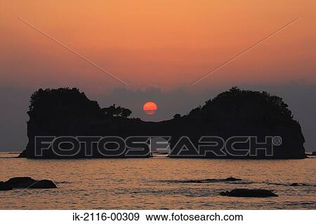Stock Photo - Shirahama Circle Tsukishima Wakayama in Japan . Fotosearch