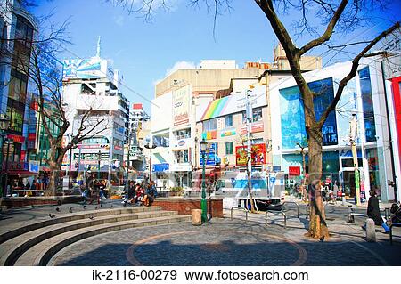 Shopping Quarter in Osaka, Japan View Large Photo Image Stock Photo - Shopping Quarter in Osaka, Japan . Fotosearch