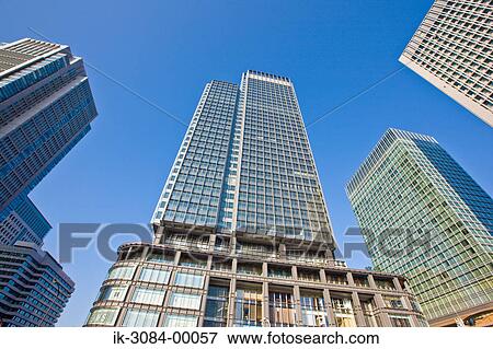 Skyscrapers in business centre View Large Photo Image Stock Photo - Skyscrapers in business centre. Fotosearch