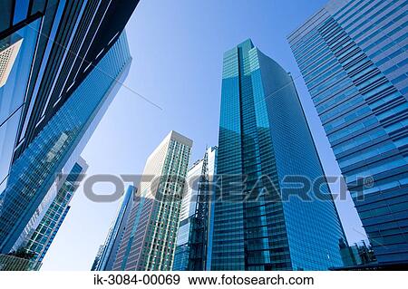 Skyscrapers in urban city View Large Photo Image Stock Photo - Skyscrapers in urban city. Fotosearch
