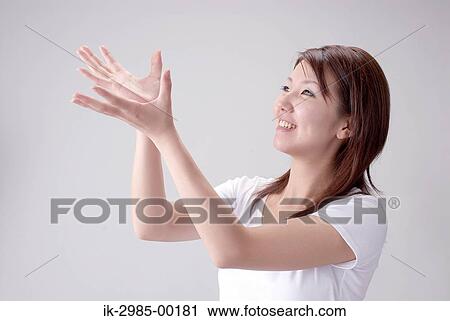 Stock Image - Smiling Japanese Woman. Fotosearch