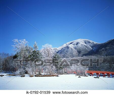 Stock Photo - Snow Covered in Mountain in Japan. Fotosearch