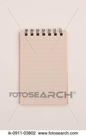 Spiral notepad with blank pages View Large Photo Image Stock Image - Spiral notepad with blank pages. Fotosearch