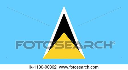 St Lucia National Flag View Large Photo Image Stock Image - St Lucia National Flag. Fotosearch