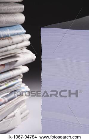 Stack of Paper and Newspaper View Large Photo Image Picture - Stack of Paper and Newspaper. Fotosearch