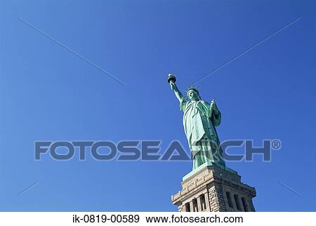Statue of Liberty, New York City, Usa View Large Photo Image Stock Photo - Statue of Liberty, New York City, Usa. Fotosearch