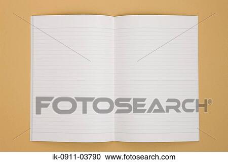Studioshot of notebook with blank pages View Large Photo Image Stock Image - Studioshot of notebook with blank pages. Fotosearch