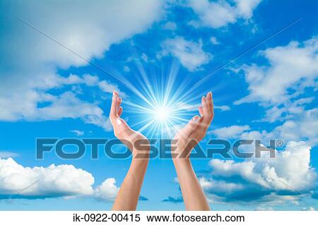 Sunlight Over Human Hands against Cloudy Sky View Large Photo Image Stock Photography - Sunlight Over Human Hands against Cloudy Sky. Fotosearch