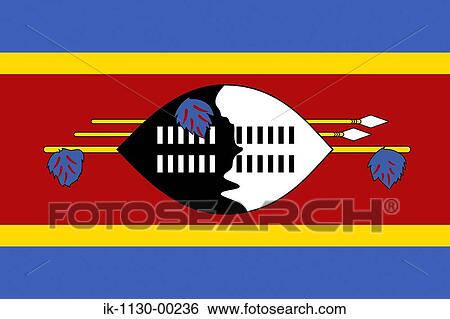 Stock Photograph - Swaziland National Flag. Fotosearch
