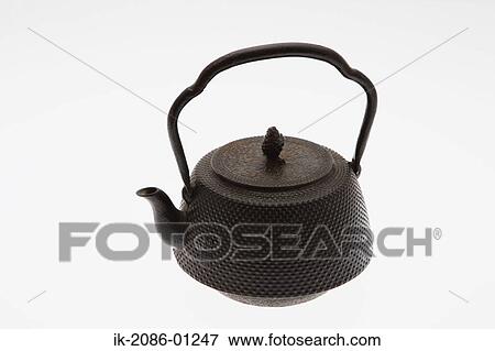 Teakettle on White Background View Large Photo Image Stock Photo - Teakettle on White Background. Fotosearch