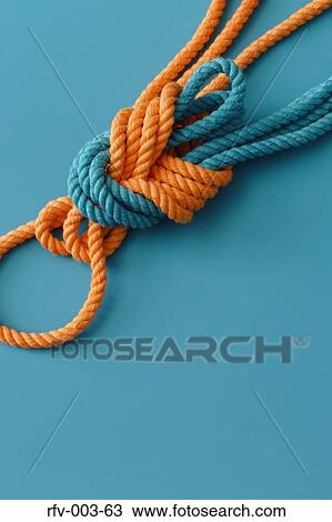 Stock Image - Tied Rope. Fotosearch
