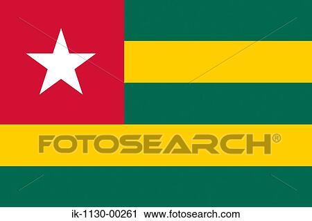 Togo National Flag View Large Photo Image Stock Image - Togo National Flag. Fotosearch