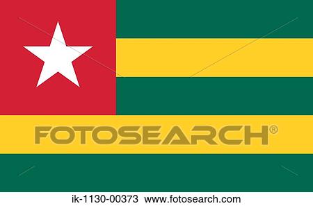 Togo National Flag View Large Photo Image Stock Image - Togo National Flag. Fotosearch