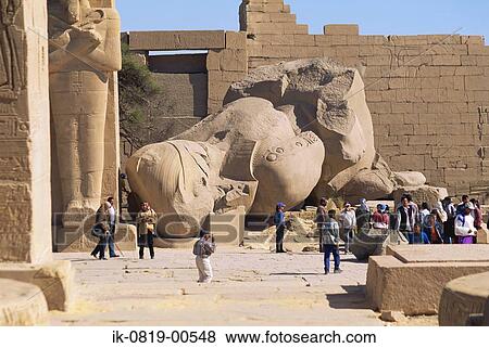 Tourists at Luxor Temple, Egypt View Large Photo Image Stock Photo - Tourists at Luxor Temple, Egypt. Fotosearch