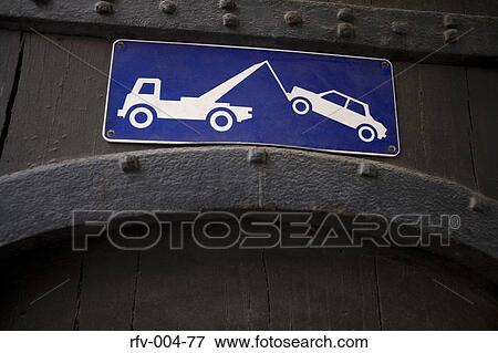 Stock Photo - Tow-Away Sign. Fotosearch
