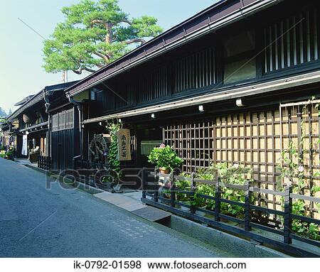 Traditional Houses at Japan, Gifu Prefecture View Large Photo Image Stock Photo - Traditional Houses at Japan, Gifu Prefecture. Fotosearch