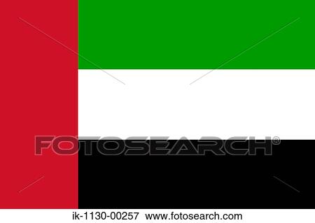 Stock Photo - United Arab Emirates National Flag. Fotosearch