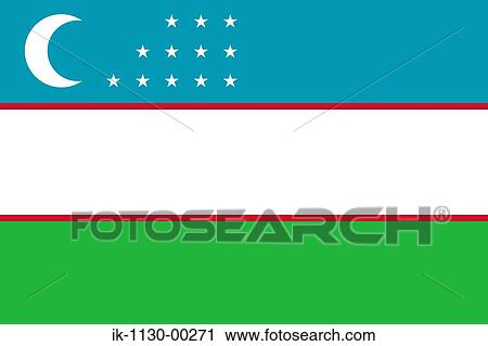 Uzbekistan National Flag View Large Photo Image Stock Image - Uzbekistan National Flag. Fotosearch