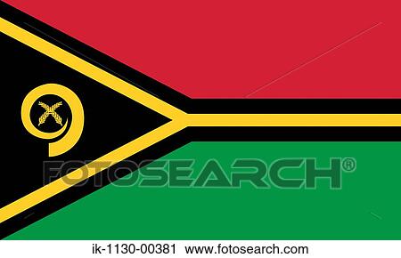 Stock Image - Vanuatu National Flag. Fotosearch