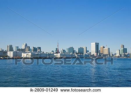 View of City From Sea in Japan View Large Photo Image Stock Photo - View of City From Sea in Japan. Fotosearch