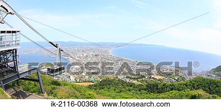 Stock Photo - View of Hakodate Street, Hokkaido. Fotosearch