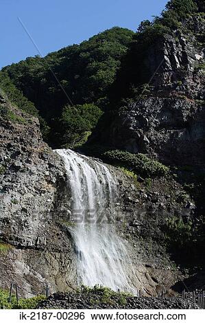 View of Kamuiwakka Falls in Shiretoko Peninsula, Japan View Large Photo Image Stock Photograph - View of Kamuiwakka Falls in Shiretoko Peninsula, Japan. Fotosearch