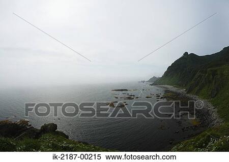 Stock Photography - View of Mountain with Waterside. Fotosearch