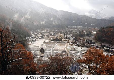 View of Shirakawa Village in Winter Season, Japan View Large Photo Image Stock Image - View of Shirakawa Village in Winter Season, Japan. Fotosearch